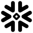 Snowflake-Logo in Schwarz (ohne Text)